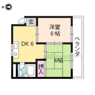 シャトー広見【202号室】の間取り