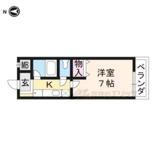 Bois Village Annexe【101号室】の間取り