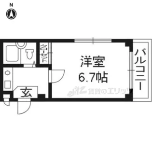 クレセント山双【202号室】の間取り