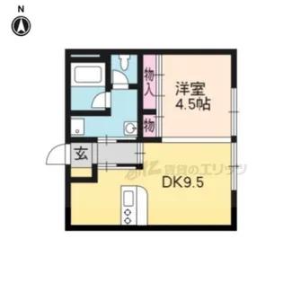 プレジール桂【102号室】の間取り