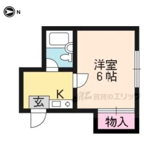 アビリティ桂【203号室】の間取り