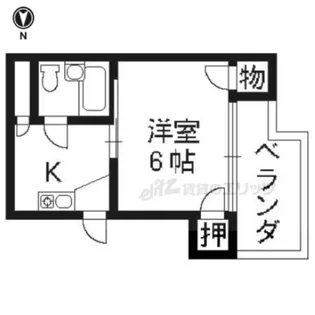 ハーフポイント【302号室】の間取り