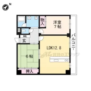 ランブラス桂川【205号室】の間取り