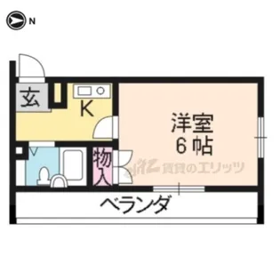 コーポ平成【301号室】の間取り