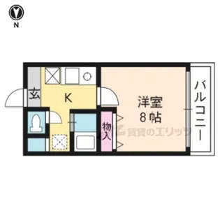 メゾンカルム【407号室】の間取り