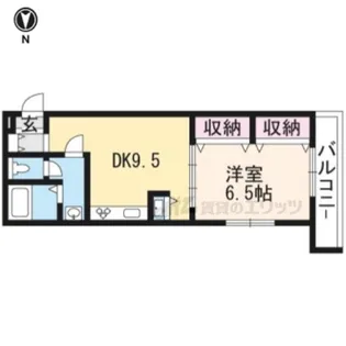 プルミエール五条桂【308号室】の間取り