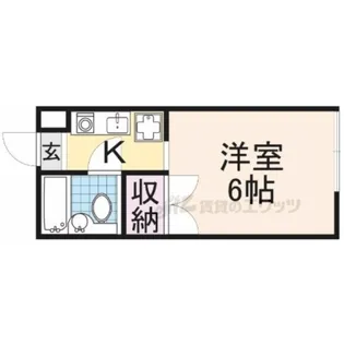 コーポ関根【2F北側号室】の間取り