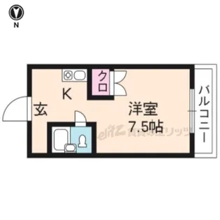 AXIA京都【201号室】の間取り