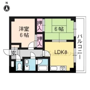 ヴェルデ桂【209号室】の間取り