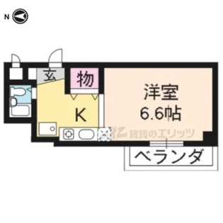 エイト桂【206号室】の間取り