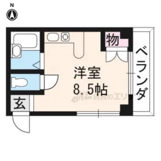 Plaisir深草【302号室】の間取り