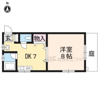 ロイヤルコーポ桂【103号室】の間取り