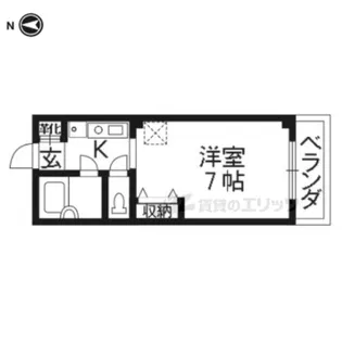 ジュネスコート【201号室】の間取り