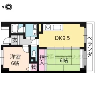 アルデール B【316号室】の間取り