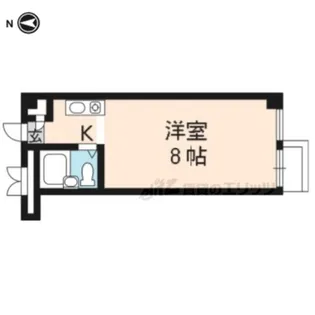 ドミール桂【205号室】の間取り