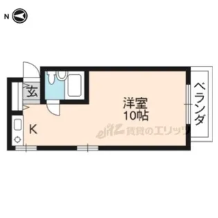 ドミール桂【310号室】の間取り