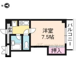 フォーブル深草【104号室】の間取り