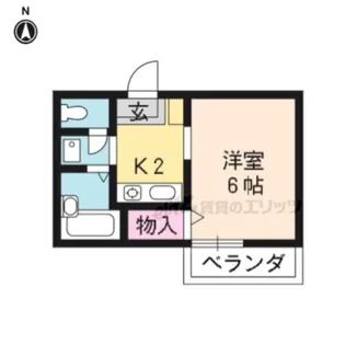 セジュール吉田【102号室】の間取り