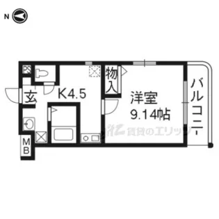 カーサ・ドルチェ【305号室】の間取り