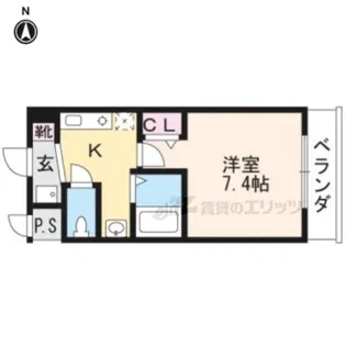メゾン・チェリー【1-C号室】の間取り