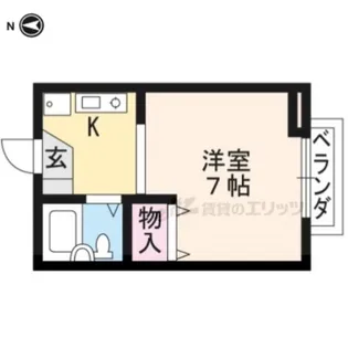 ボナール桃山【102号室】の間取り