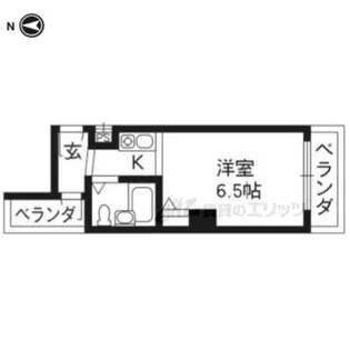 エトワール伏見【4?A号室】の間取り
