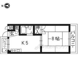 ハイツ小園【302号室】の間取り