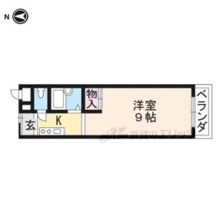 エステート稲荷【208号室】の間取り