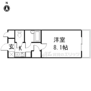 カントリーベア【106号室】の間取り