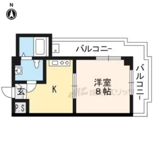 ヴィラバードランドI【306号室】の間取り