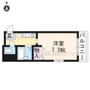 アーバンリゾート伏見稲荷【101号室】の間取り