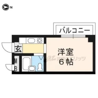 グランディール深草ビル【303号室】の間取り