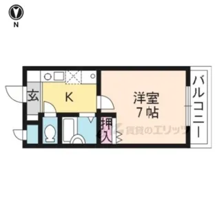 メゾン山城?【3階】の間取り