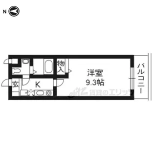 メゾン・メロディア【3-F号室】の間取り