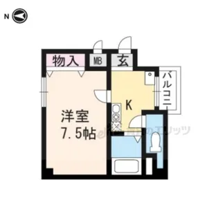 ビクトワール二条【3階】の間取り