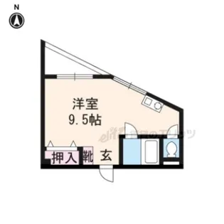 アルフィルク北山【102号室】の間取り