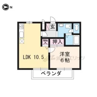 クレールかきつばた【2階】の間取り