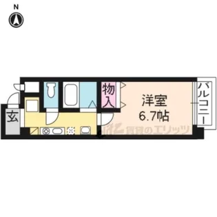 カーサ新町【407号室】の間取り