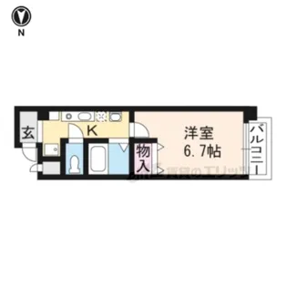 カーサ新町【601号室】の間取り