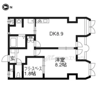 パークショア瀬田【302号室】の間取り