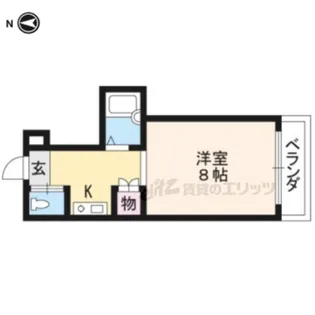 フレーヴァー深草?【4階】の間取り