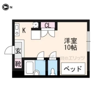 クレセント久津川【103号室】の間取り