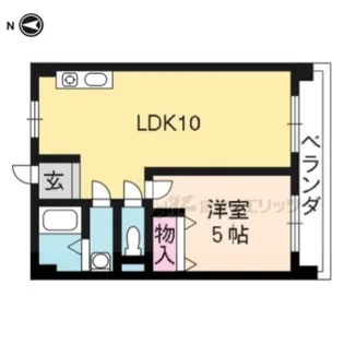 平野マンション【206号室】の間取り