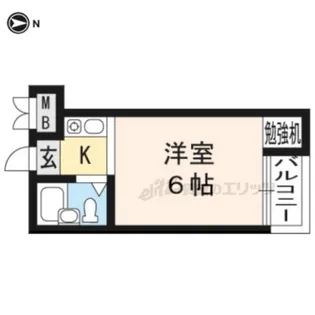 檸檬ハウス【103号室】の間取り