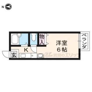 シャンブル タキモト【202号室】の間取り