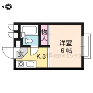 カームMAIN【103号室】の間取り