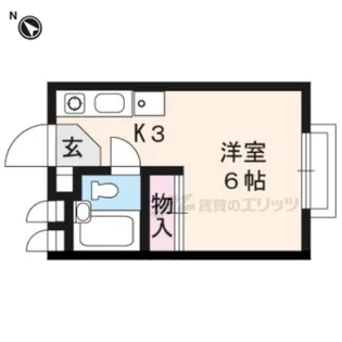 カームMAIN【202号室】の間取り