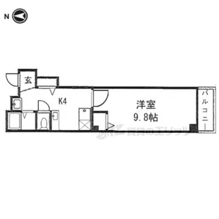 WILL SHIJO【101号室】の間取り