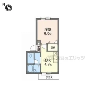 レジデンス・シバタ【103号室】の間取り