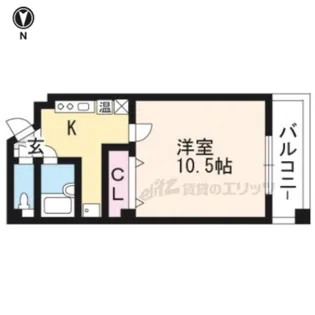 ロフト釜座御池【202号室】の間取り